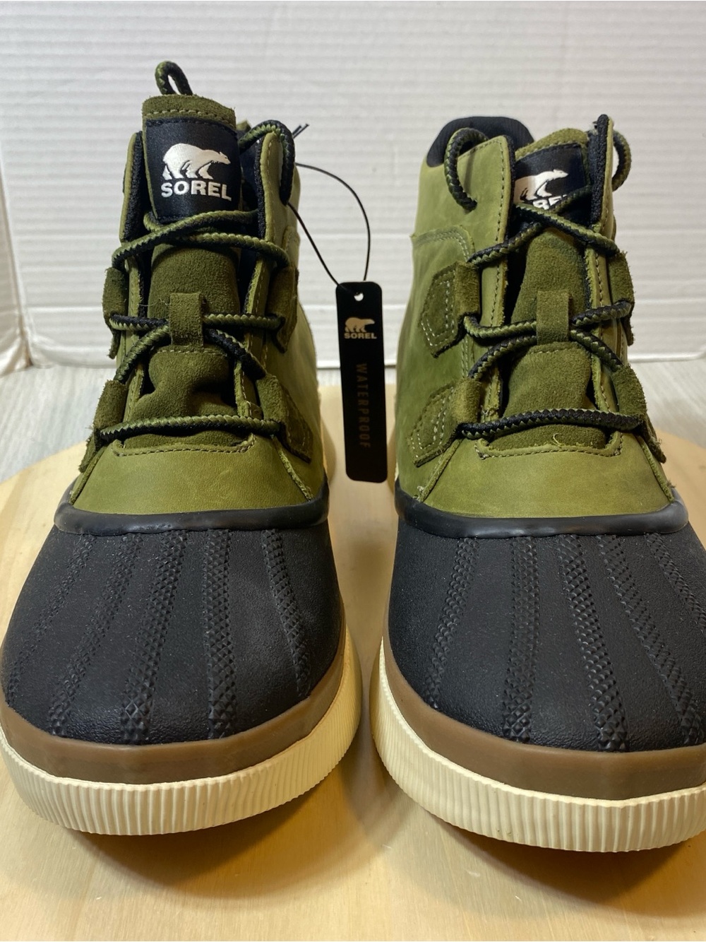 Sorel Explorer Joan Waterproof Olive Green Duck Boots Women's Size 11 / EU 42 EU - Picture 3 of 10